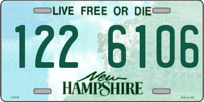 NH license plate 1226106