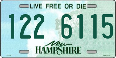 NH license plate 1226115