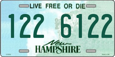 NH license plate 1226122