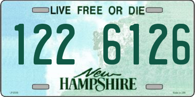 NH license plate 1226126
