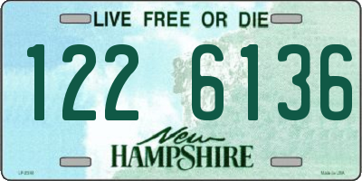 NH license plate 1226136