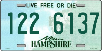 NH license plate 1226137