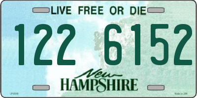 NH license plate 1226152