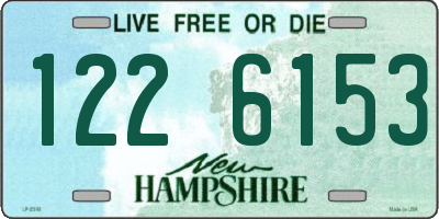 NH license plate 1226153