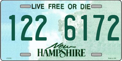 NH license plate 1226172