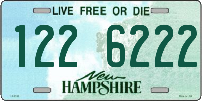 NH license plate 1226222