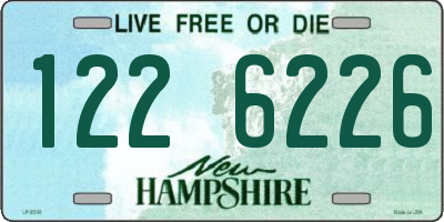 NH license plate 1226226