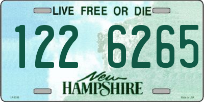 NH license plate 1226265