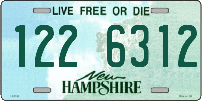 NH license plate 1226312