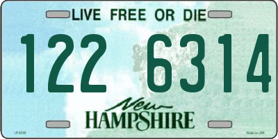 NH license plate 1226314