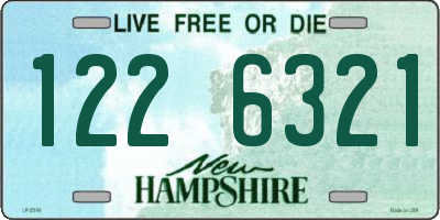 NH license plate 1226321