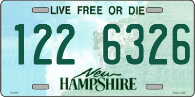 NH license plate 1226326