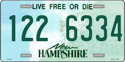 NH license plate 1226334