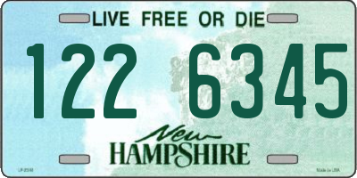 NH license plate 1226345