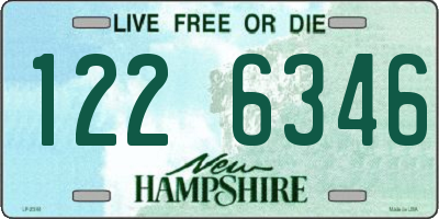 NH license plate 1226346