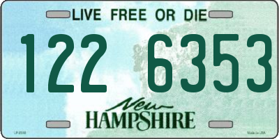 NH license plate 1226353