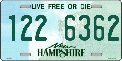NH license plate 1226362