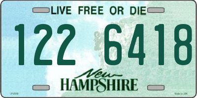 NH license plate 1226418