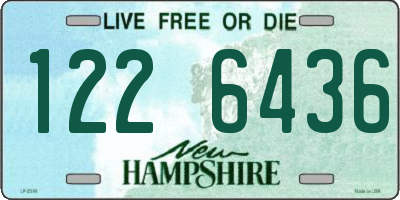 NH license plate 1226436