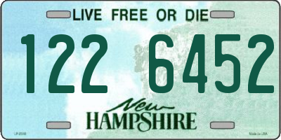 NH license plate 1226452