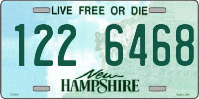 NH license plate 1226468