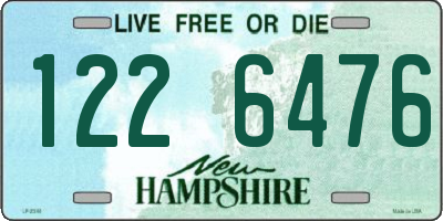 NH license plate 1226476