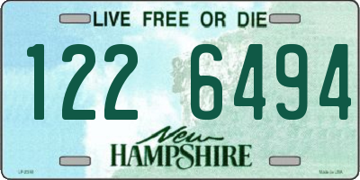 NH license plate 1226494