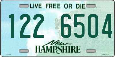 NH license plate 1226504