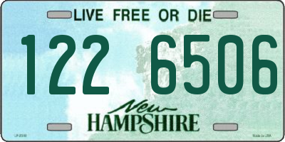 NH license plate 1226506