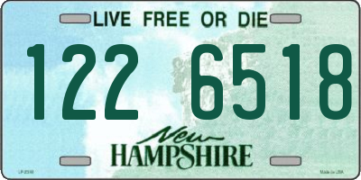 NH license plate 1226518