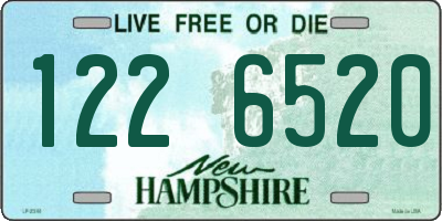 NH license plate 1226520