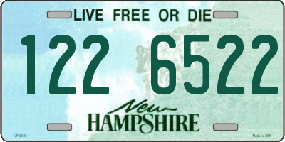 NH license plate 1226522
