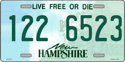 NH license plate 1226523