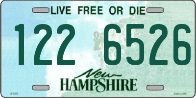 NH license plate 1226526
