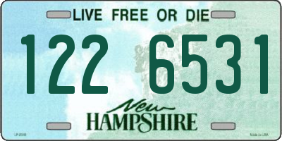 NH license plate 1226531