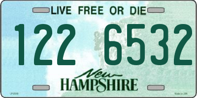 NH license plate 1226532