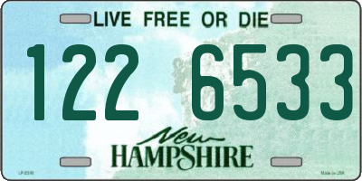 NH license plate 1226533