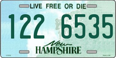 NH license plate 1226535