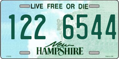 NH license plate 1226544