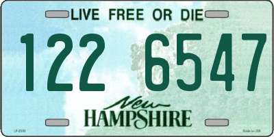 NH license plate 1226547