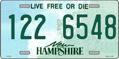 NH license plate 1226548