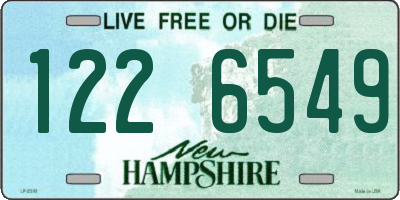 NH license plate 1226549