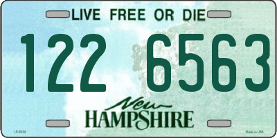 NH license plate 1226563