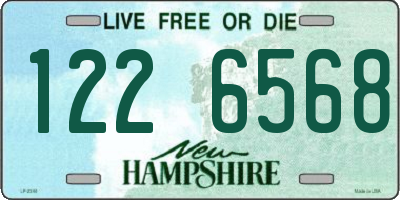 NH license plate 1226568