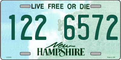 NH license plate 1226572