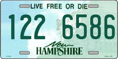 NH license plate 1226586