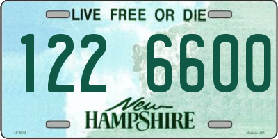 NH license plate 1226600