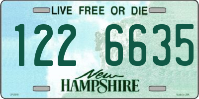 NH license plate 1226635