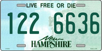 NH license plate 1226636