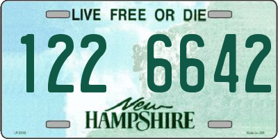 NH license plate 1226642
